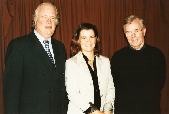 Pictured l-r are: His Excellency, Mr Declan Kelly, Jennifer Liston, and Stephen Matthews (Ginninderra Press)